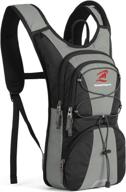 sharkmouth flyhiker hydration backpack: lightweight and comfortable for short day hikes, day trips, and trails - includes 2.5l bpa free water bladder логотип