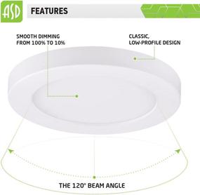 img 1 attached to ASD 5 Inch LED Ceiling Light Fixture with Flush Mount Technology