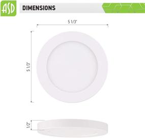 img 2 attached to Светильник ASD с технологией Flush Mount диаметром 5 дюймов с LED-подсветкой