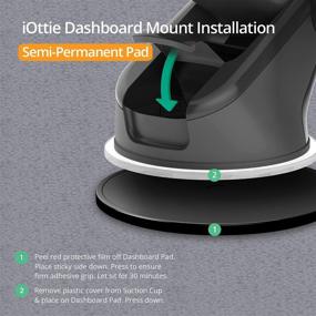 img 3 attached to 🚗 Enhance Car Mount Stability with iOttie Adhesive Dashboard Pad for Car Mounts