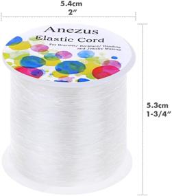 img 2 attached to 💍 0.7mm Elastic Bracelet String: Anezus Elastic Cord for Bracelets, Jewelry Making, Beads