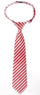 retreez boy's pre-tied striped woven tie logo