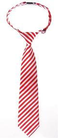 img 2 attached to Retreez Boy's Pre-tied Striped Woven Tie