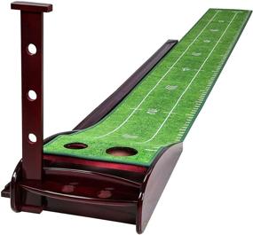 img 4 attached to ⛳️ Improve Your Golf Game with the Luricaa Golf Practice Putting Mat – Ideal for Indoor and Outdoor Use in Home, Office, or Backyard