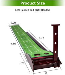 img 1 attached to ⛳️ Improve Your Golf Game with the Luricaa Golf Practice Putting Mat – Ideal for Indoor and Outdoor Use in Home, Office, or Backyard