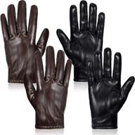 leather touchscreen motorcycle gloves driving logo