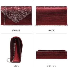 img 3 attached to Dasein Frosted Crossbody Handbags Envelope Women's Handbags & Wallets