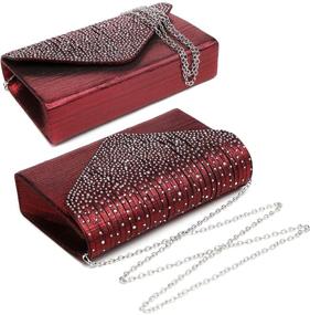 img 2 attached to Dasein Frosted Crossbody Handbags Envelope Women's Handbags & Wallets