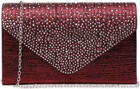 img 4 attached to Dasein Frosted Crossbody Handbags Envelope Women's Handbags & Wallets
