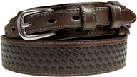 genuine leather southwestern diamond pattern men's accessories logo