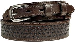 img 4 attached to Genuine Leather Southwestern Diamond Pattern Men's Accessories