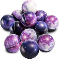 🌌 pack of 50 galaxy stress balls for kids - bulk squeeze sensory balls with outer space theme - ideal party favors and birthday party supplies - great anxiety fidget toys logo