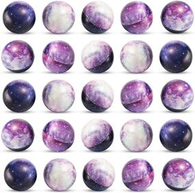 img 2 attached to 🌌 Pack of 50 Galaxy Stress Balls for Kids - Bulk Squeeze Sensory Balls with Outer Space Theme - Ideal Party Favors and Birthday Party Supplies - Great Anxiety Fidget Toys