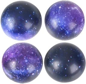 img 3 attached to 🌌 Pack of 50 Galaxy Stress Balls for Kids - Bulk Squeeze Sensory Balls with Outer Space Theme - Ideal Party Favors and Birthday Party Supplies - Great Anxiety Fidget Toys