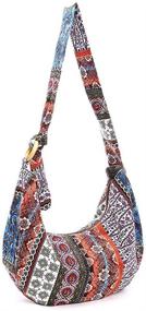 img 4 attached to 👜 Stylish Thai Hobo Crossbody Bag: Your Ultimate Boho Bohemian Purse