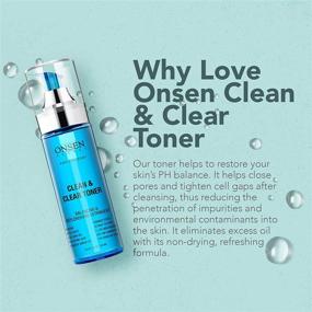 img 3 attached to 🌺 Onsen Japanese Clean & Clear Face Toner: Alcohol-Free Daily Skin Care Toner - Revitalizing & Perfecting with Witch Hazel, Aloe Vera, and Japanese Natural Hot Spring Minerals, 5.6 oz