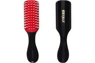 🔥 denman free flow wide spaced pins 7 row hair styling brush - all-in-one volume creation, thick hair detangling, and curl definition tool, d31 logo