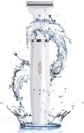 nooa cordless rechargeable hair trimmer: waterproof electric razor for women, painless wet and dry shaver for public hair, legs, and underarms logo