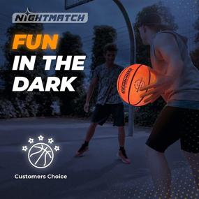 img 3 attached to 🏀 LED Basketball - Official Size 7 - Extra Pump & Batteries - Glow in The Dark - Spare Batteries Included - Bright LED Glow Basketball for Teens - Boys and Girls