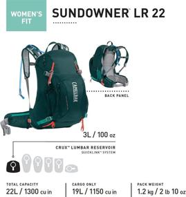 img 2 attached to 🎒 CamelBak Sundowner LR 22 Hydration Pack for Women, 100oz