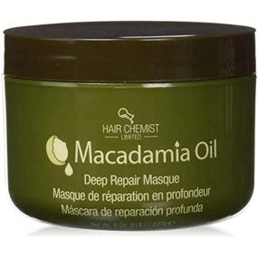 img 1 attached to Revitalizing Your Hair: Hair Chemist Macadamia Oil Deep Repair Masque (8 oz)