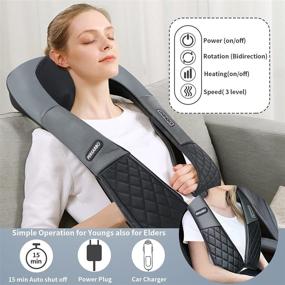 img 1 attached to Shoulder Massager Shiatsu Kneading Portable