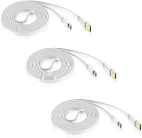 img 4 attached to 🔌 Elebase 30 Ft Flat Micro USB Power Cable (3 Pack) - Ideal Charger for Wyze Cam Pan, Yi Cam, Nest Cam, and More!