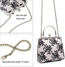 img 2 attached to 👜 Handmade Vintage Top-Handle Crossbody Shoulder Women's Handbags & Wallets