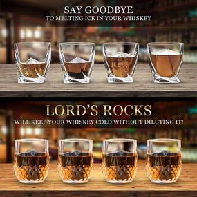 img 2 attached to 🥃 Premium Whiskey Stones Gift Set: 6 Granite Ice Stones with Shot Glasses and Elegant Wood Box - Perfect Chilling Stones for Scotch, Whiskey, Bourbon, Tequila, Vodka, Rum, Wine