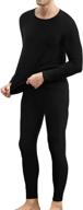 🧥 heavyweight fleece lined cotton thermal underwear set for men by colorfulleaf - long johns logo