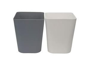 img 4 attached to 🗑️ Feiupe 1.6 Gallon Compact Trash Can Set for Kitchen, Office, Bathroom - Pack of 2, White and Gray