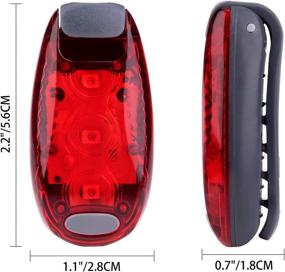 img 3 attached to 🚴 9-Pack LED Safety Light - High Visibility Strobe Running Lights for Bicycles, Walking, etc. - Clip-On Running Lights for Clothes, Wrist, Bike, or Anywhere (Red/Blue/Green)