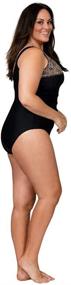 img 3 attached to Caribbean Sand Swimsuit Control 16 Women's Clothing