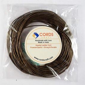 img 1 attached to 🧵 Cords Craft 1.0mm Round Leather Cord - Metallic Color | Perfect for Jewelry & Craft Making | 10 Meters / 10.93 Yards