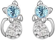 💎 birthstone swarovski zirconia classic earrings - perfect jewelry for girls logo