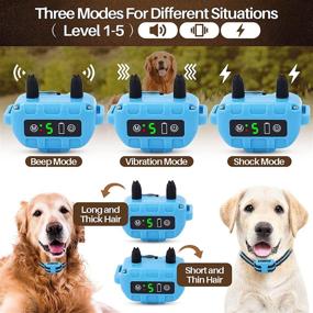 img 2 attached to 🐶 Automatic Dog Bark Collar - No Remote, No Shock, No False Triggers - Adjustable Sensitivity Levels for Small, Medium, and Large Dogs - Beep, Vibration & Shock Modes Included