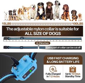 img 3 attached to 🐶 Automatic Dog Bark Collar - No Remote, No Shock, No False Triggers - Adjustable Sensitivity Levels for Small, Medium, and Large Dogs - Beep, Vibration & Shock Modes Included