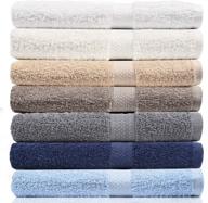 🛁 premium crystaltowels 7-pack: extra-absorbent 100% cotton bath towels - 27"x52" for optimal drying logo