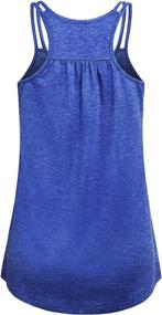 img 3 attached to Hibelle Womens Scoop Neck Racerback Yoga 🔥 Tank Top: Stylish & Sweat-wicking Workout Wear for Women