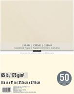 recollections cardstock paper, 8.5x11, cream - pack of 50 sheets logo