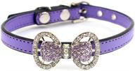 cocopet rhinestone bow tie pet collar: sparkling jewelry for stylish small and medium dogs, cats, and puppies logo