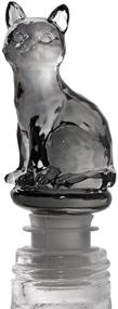 img 1 attached to 🍾 WINGOFFLY Adorable Decorative Wine Champagne Bottle Stopper - Black and Clear Cat Design