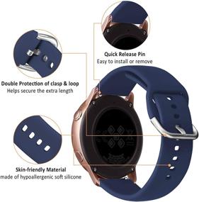 img 1 attached to Совместимые аксессуары Mosstek для Galaxy Watch Active.