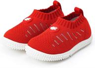 montaas unisex baby shoes - first walker slip-on sneakers for 9-24 months logo