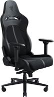 🎮 enhanced gaming comfort with razer enki chair - lumbar support - density-optimized cushions - dual-textured, eco-friendly leather - reactive seat tilt &amp; 152-degree recline - black logo