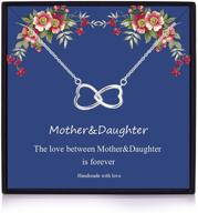 👩 mother daughter necklace with cz heart pendants - perfect gifts for mother's day - mom and daughter matching necklaces... logo