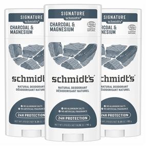 img 4 attached to 🌱 Schmidt's Charcoal + Magnesium Deodorant, Certified Cruelty Free & Vegan, 24-Hour Odor Protection, 3-Pack