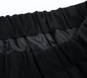 img 1 attached to 👗 Клетчатая плиссированная юбка для женщин - эластичный пояс, идеально подходит для школьной формы