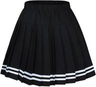 👗 plaid pleated skirt for women - elastic waistband, ideal for school uniform logo