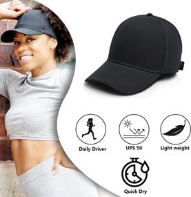 img 1 attached to 🧢 Stay Stylish and Cozy with our Satin Lined Baseball Hat for Women - Perfect for Curly, Natural Hair and Ponytails!